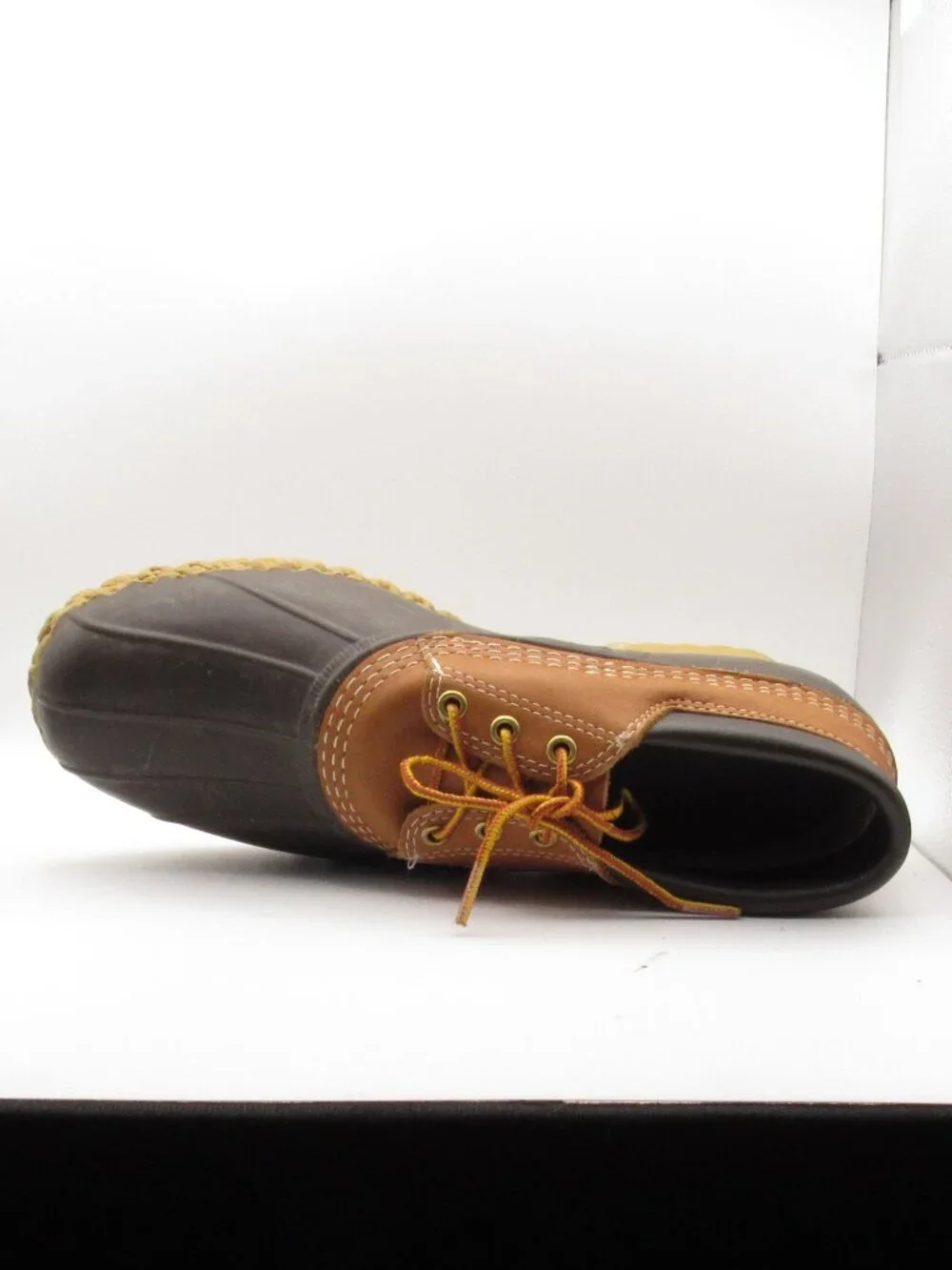 L.L.Bean Brown Leather Bean Boots Gumshoes Size 10 Made in USA Exel Cond- 175060